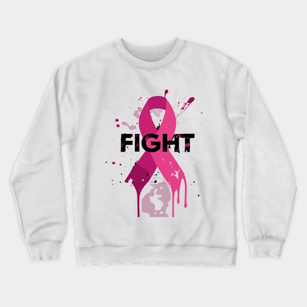 breast cancer Crewneck Sweatshirt by vaporgraphic